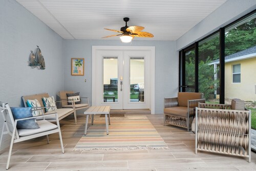Walk to Beach • Pets • Fire Pit • Coffee Bar