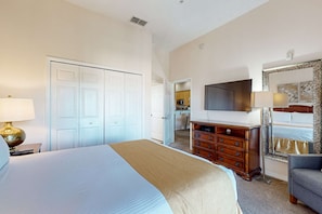 Room - 5th floor condo w/ sauna, hot tub, shared pools, gym, balcony, near theme parks (Kissimmee)