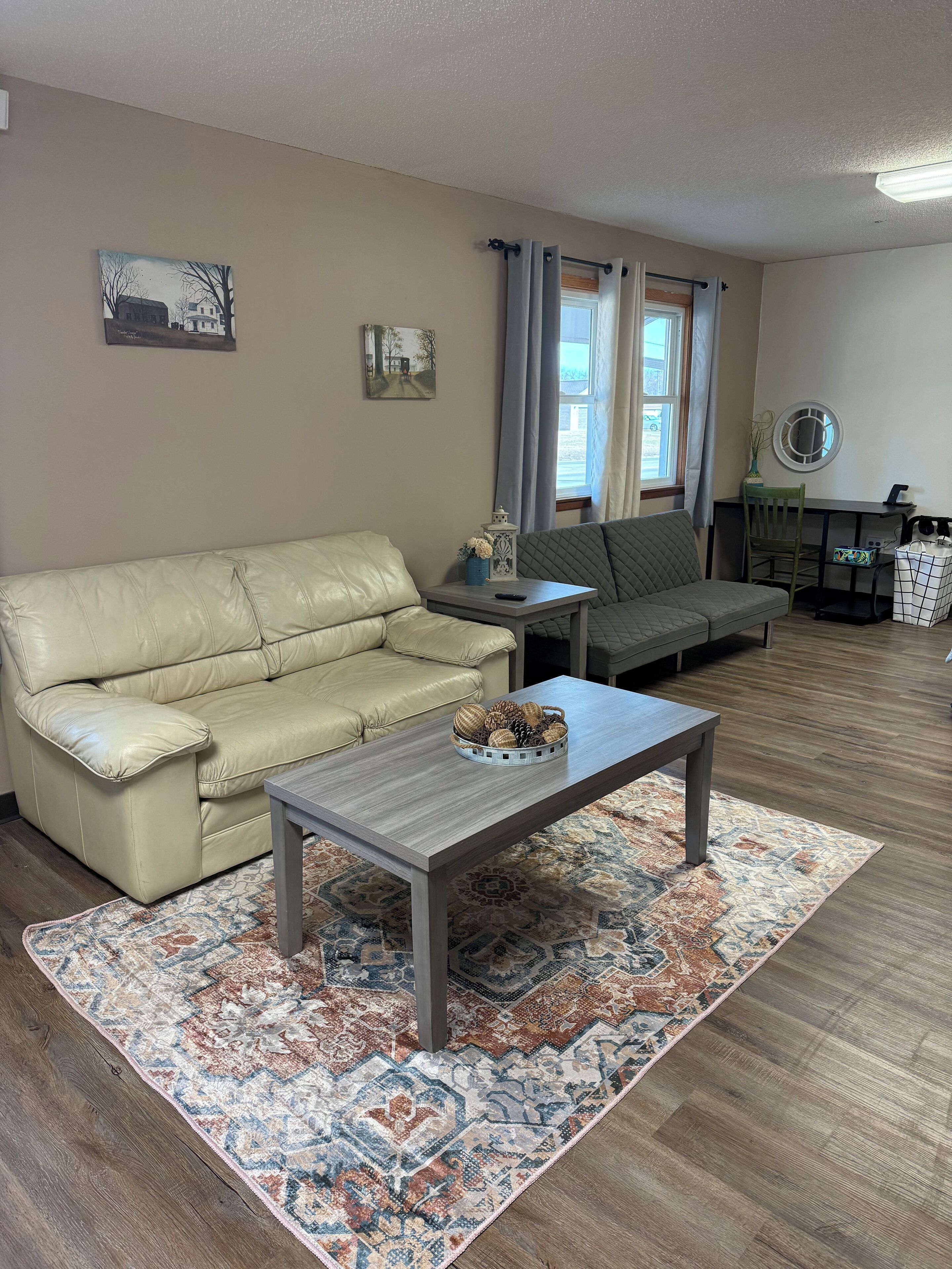 Smart TV, DVD player, books