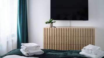 1 Schlafzimmer, Schreibtisch, Reisekinderbett, kostenloses WLAN