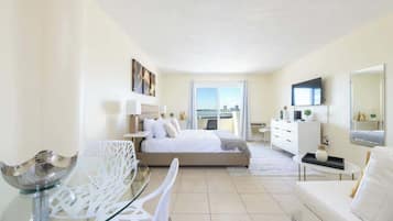 Desk, iron/ironing board, travel crib, WiFi