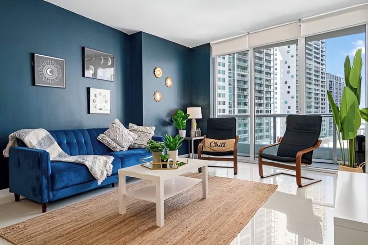 Suite exclusive, vue sur la ville | Aire de séjour