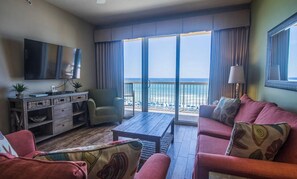 Condo, Multiple Beds (Calypso 2-404) | Living area - Calypso 2-404 (Panama City Beach)