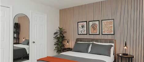 1 Schlafzimmer, Bügeleisen/Bügelbrett, kostenloses WLAN, Bettwäsche