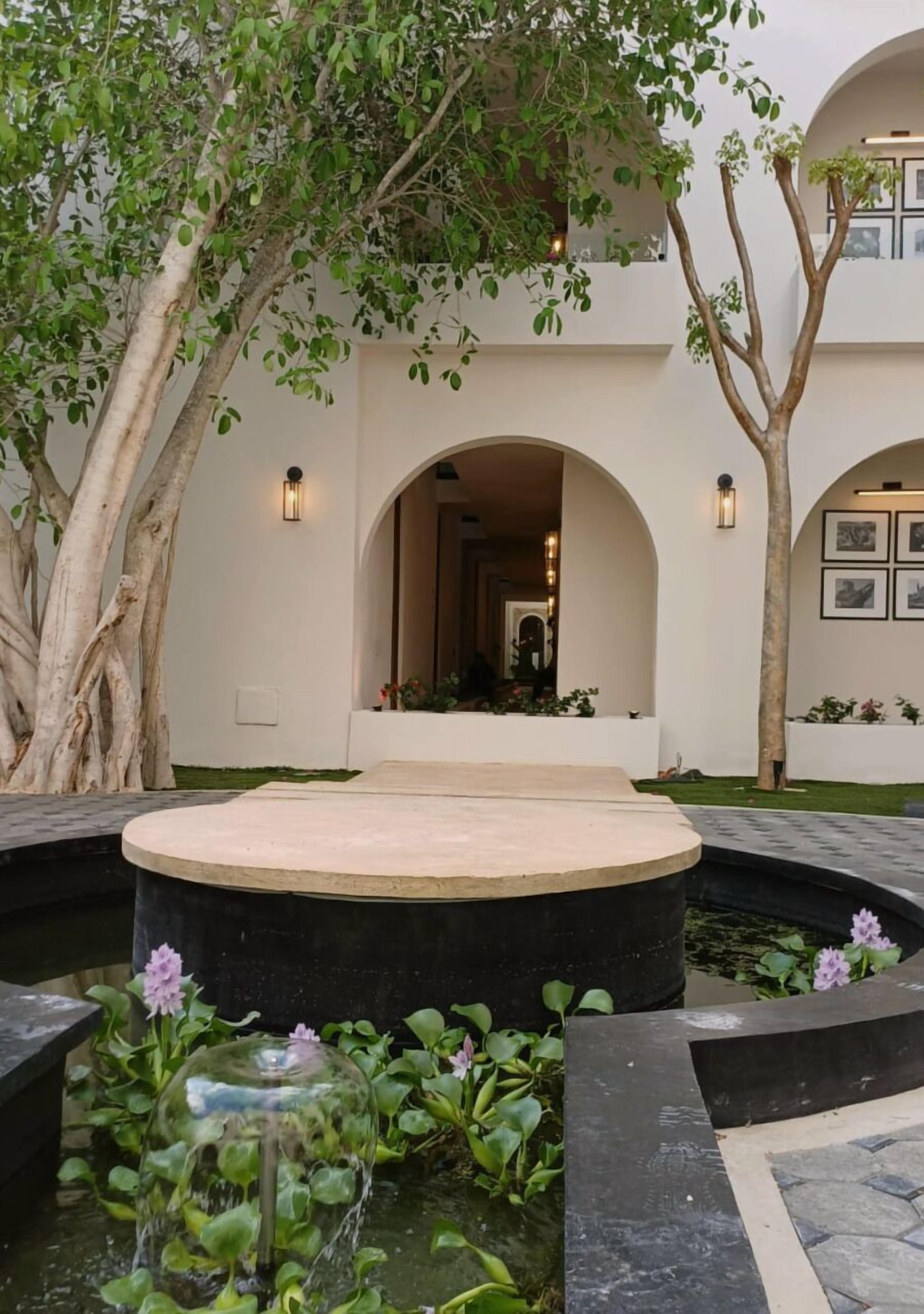 Outdoor banquet area