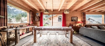 Chalet Le Télémark in Bernex für bis zu 13 Personen mit Blick auf die Dent d’Oche