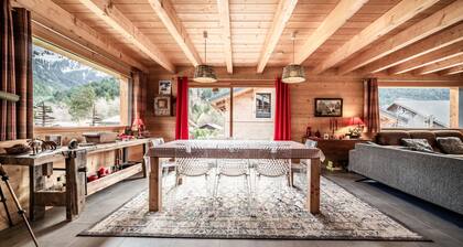 Chalet le télémark,Bernex, jusqu'à 13 personnes, vue sur la dent d'oche