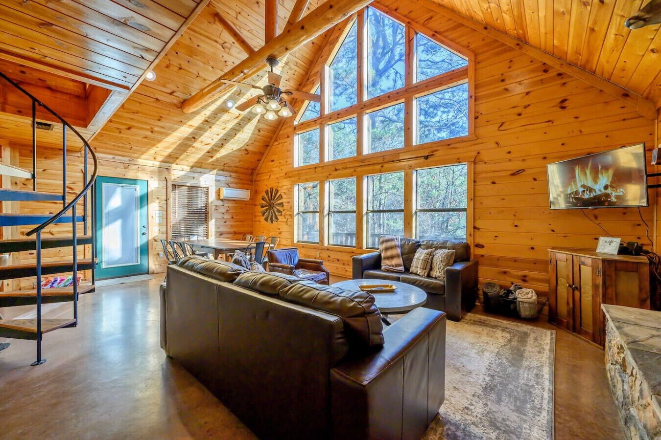 TV, fireplace, DVD player