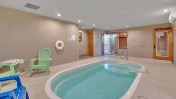 Indoor pool, a heated pool