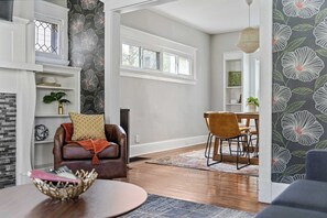 TV, table football, offices - King Suite | Bunk Beds | Fireplace | Sleeps 8 (Cincinnati)