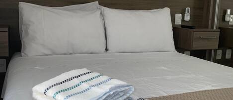 1 bedroom, iron/ironing board, internet, bed sheets