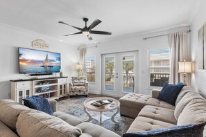 Condo, Multiple Beds (Pavilion Palms 103B) | Living area - Pavilion Palms 103b (Miramar Beach)
