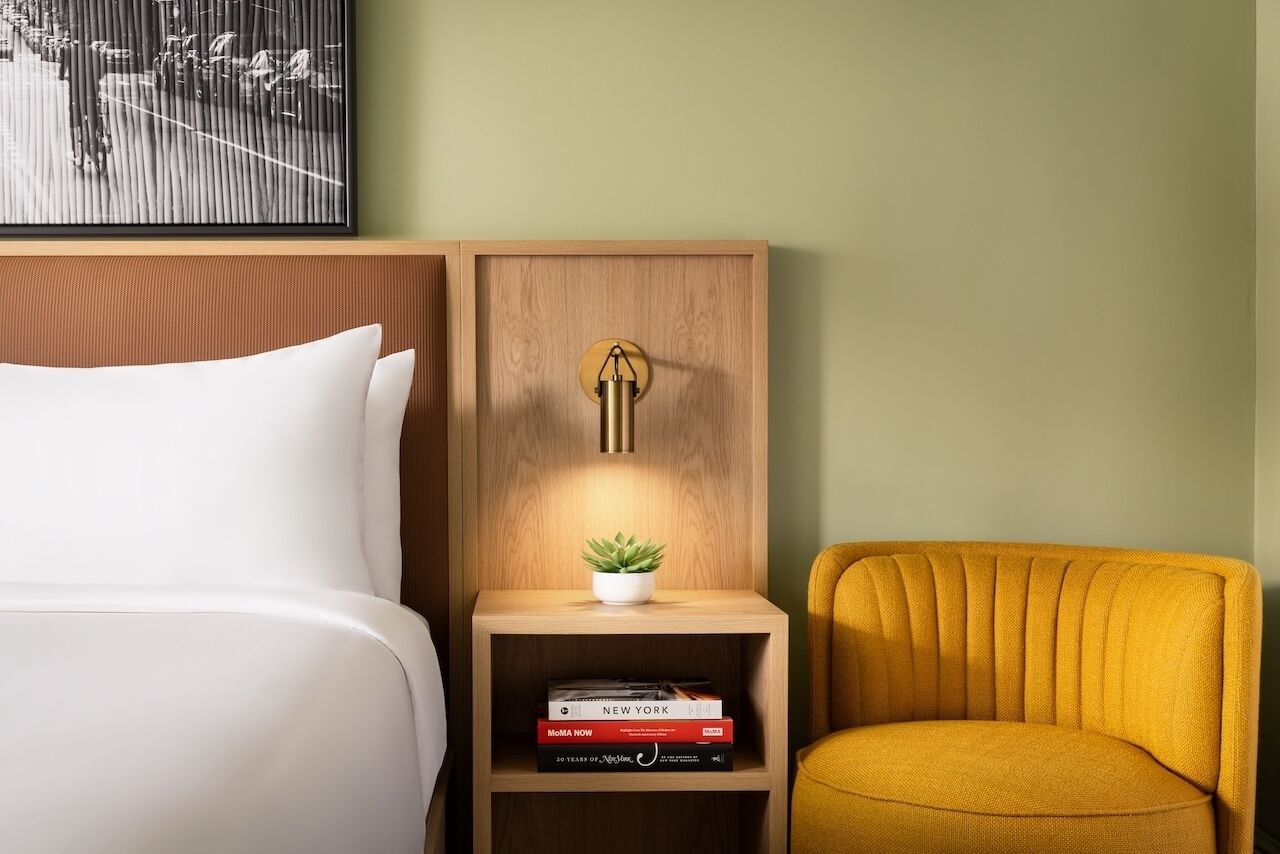 Bedroom. Interior and views may vary based on location and availability.