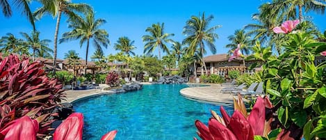 Huis, 1 kingsize bed met slaapbank (Colony Villas at Waikoloa Beach Resor) | Zwembad