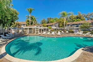 Outdoor pool, a heated pool - Artful Plant-Filled Beach Rtreat W/ Pvt Backyard and 8 minutes from the Beach!! (Laguna Niguel)