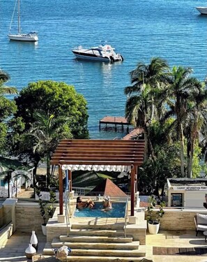 Outdoor pool, a heated pool - Sky and sea luxury apartment/ elevator and swimming pool/ view of Samana bay (Santa Bárbara de Samana)