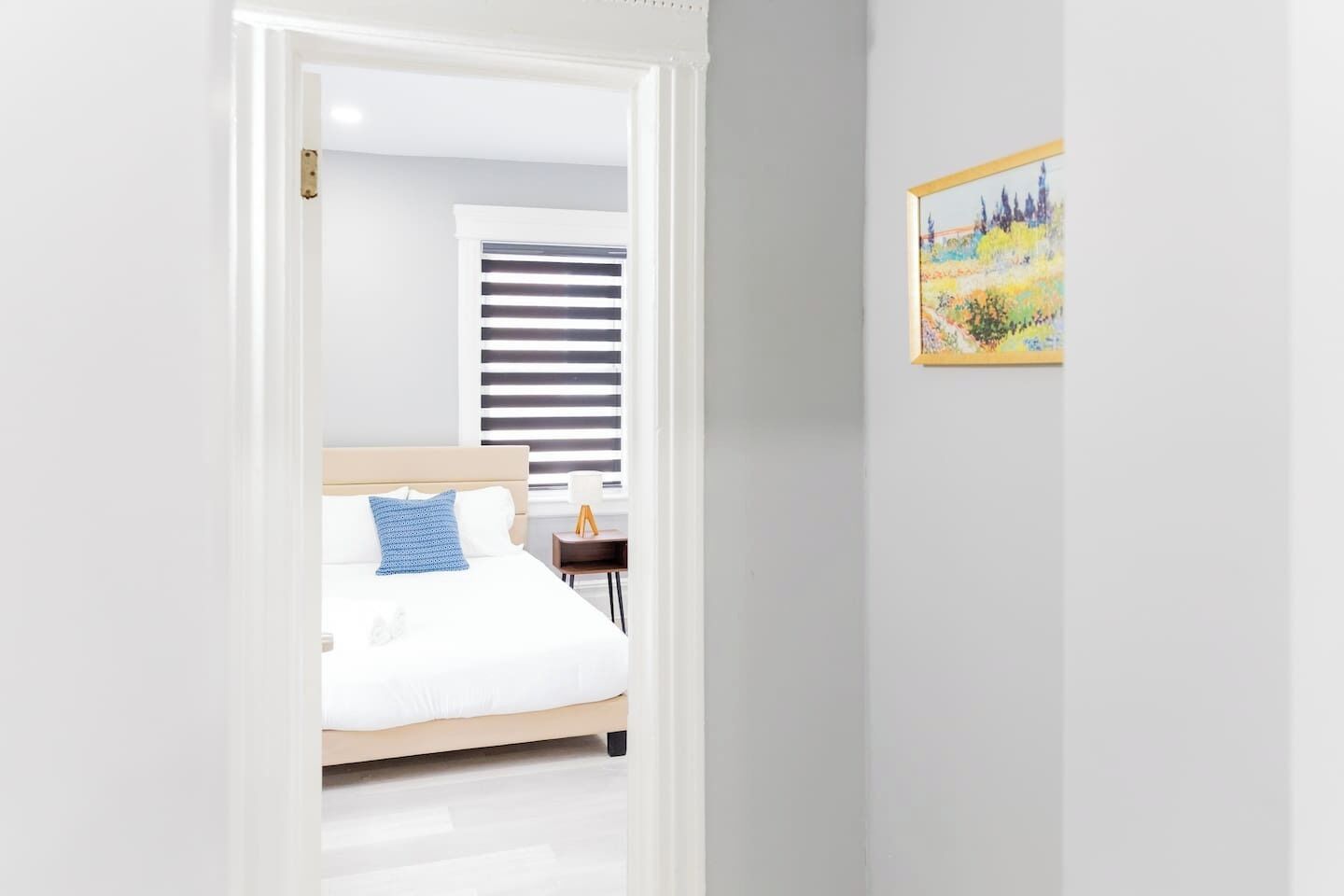 Desk, iron/ironing board, travel crib, free WiFi