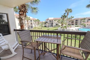 Outdoor dining - Ocean Village Club F25 Two Bedroom Condo in Gated Community (St. Augustine)