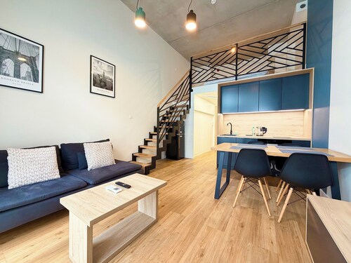 Wrocław Airport Studio with Mezzanine
