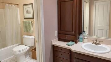 Towels, soap, toilet paper