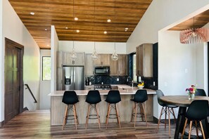 Fridge, microwave, oven, stovetop - NEW TO VRBO - Modern Mountain Cabin Retreat – Peace, Privacy & Stunning Views (Durango)