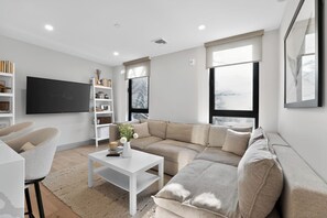 Smart TV, libros, monitor de computadora