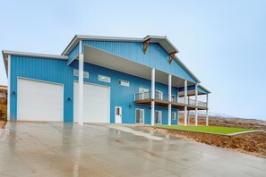 Exterior - Hot Tub & Rec Room at Massive Bear Lake Home! (Garden City)