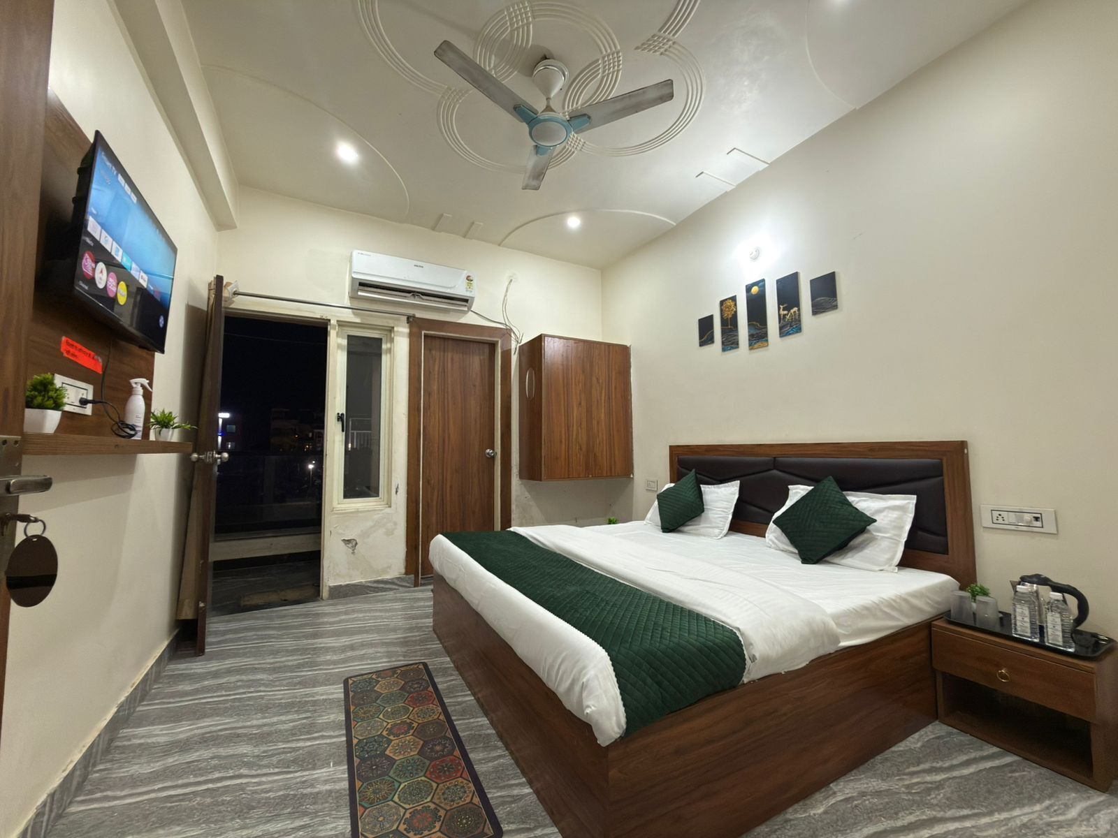 Memory-foam beds, free WiFi, bed sheets