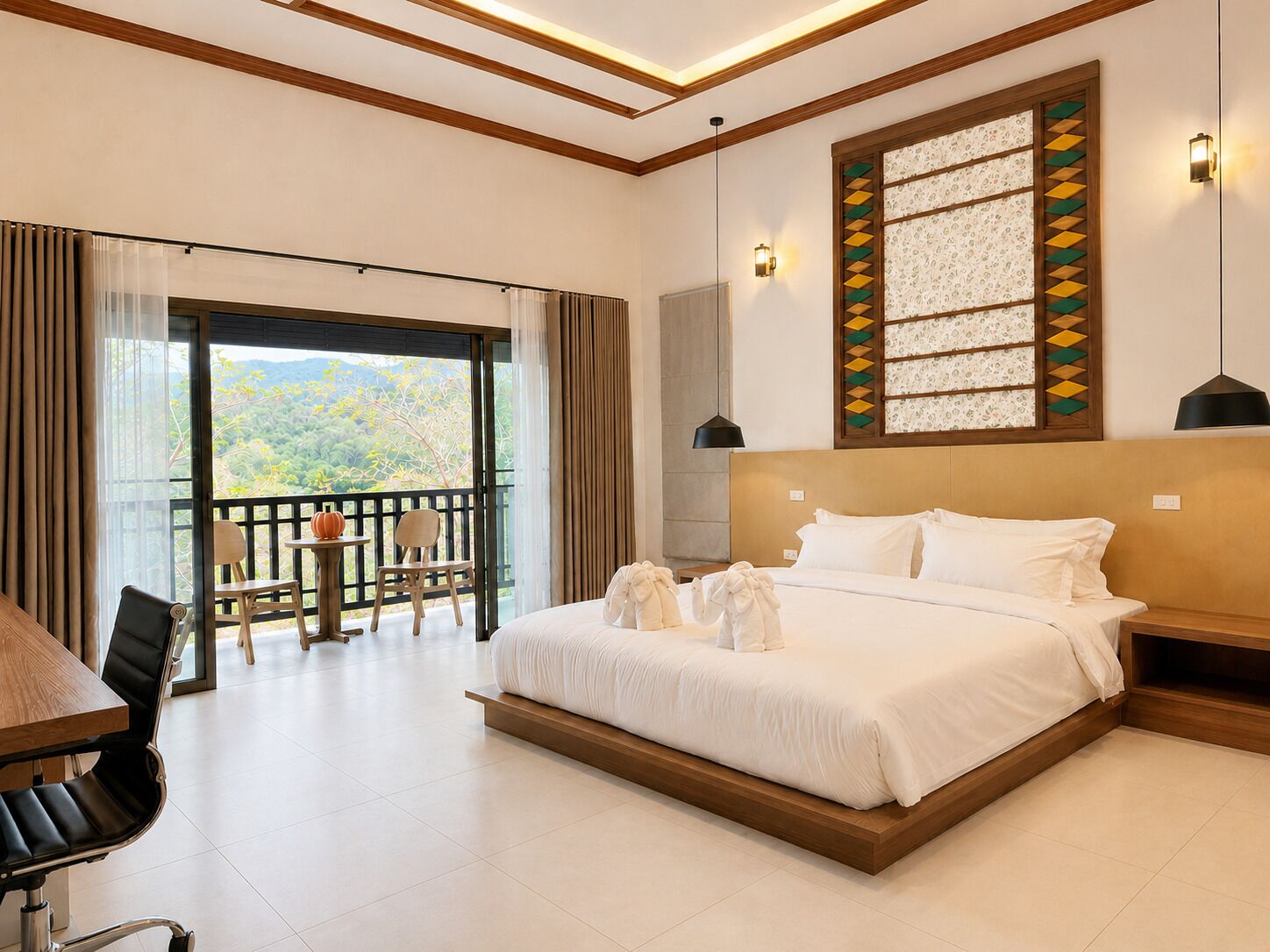Double Room | Individually decorated, blackout drapes, free WiFi, bed sheets