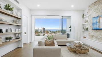 Maison, vue plage | Coin séjour