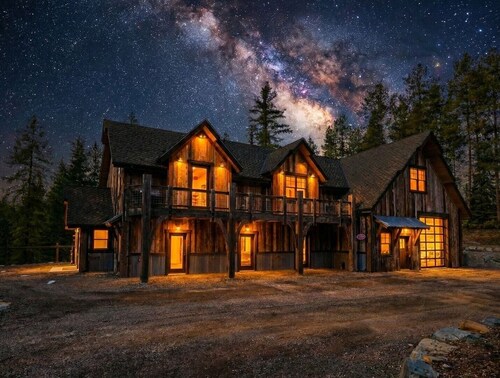 NEW! Spacious 6BR Lodge with Hot Tub, Game Room & Fire Pit | Sleeps 20 | Bison Ridge Retreat