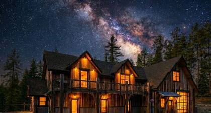 NEW! Spacious 6BR Lodge with Hot Tub, Game Room & Fire Pit | Sleeps 20 | Bison Ridge Retreat