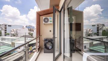 Deluxe Studio, City View | Balcony view