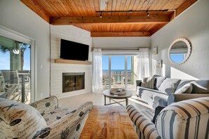 Panoramic Condo, 2 Bedrooms, Beachfront | Living area - IRB Sun Place (Indian Shores)