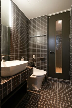 Standard Double or Twin Room, Mountain View | Bathroom | Shower, hair dryer, slippers, towels - laforet space (Gongju)