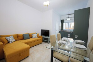 Apartment, City View | Living area - Modern Top Floor APT With Back Balcony (Sliema)