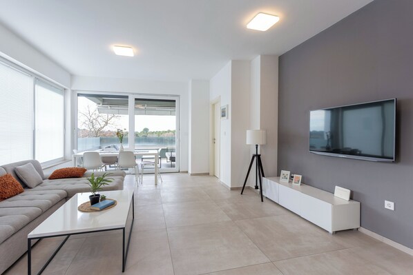 スタンダード アパートメント ベッドルーム (複数) (Apartment Sang Near The Beach) | リビング エリア