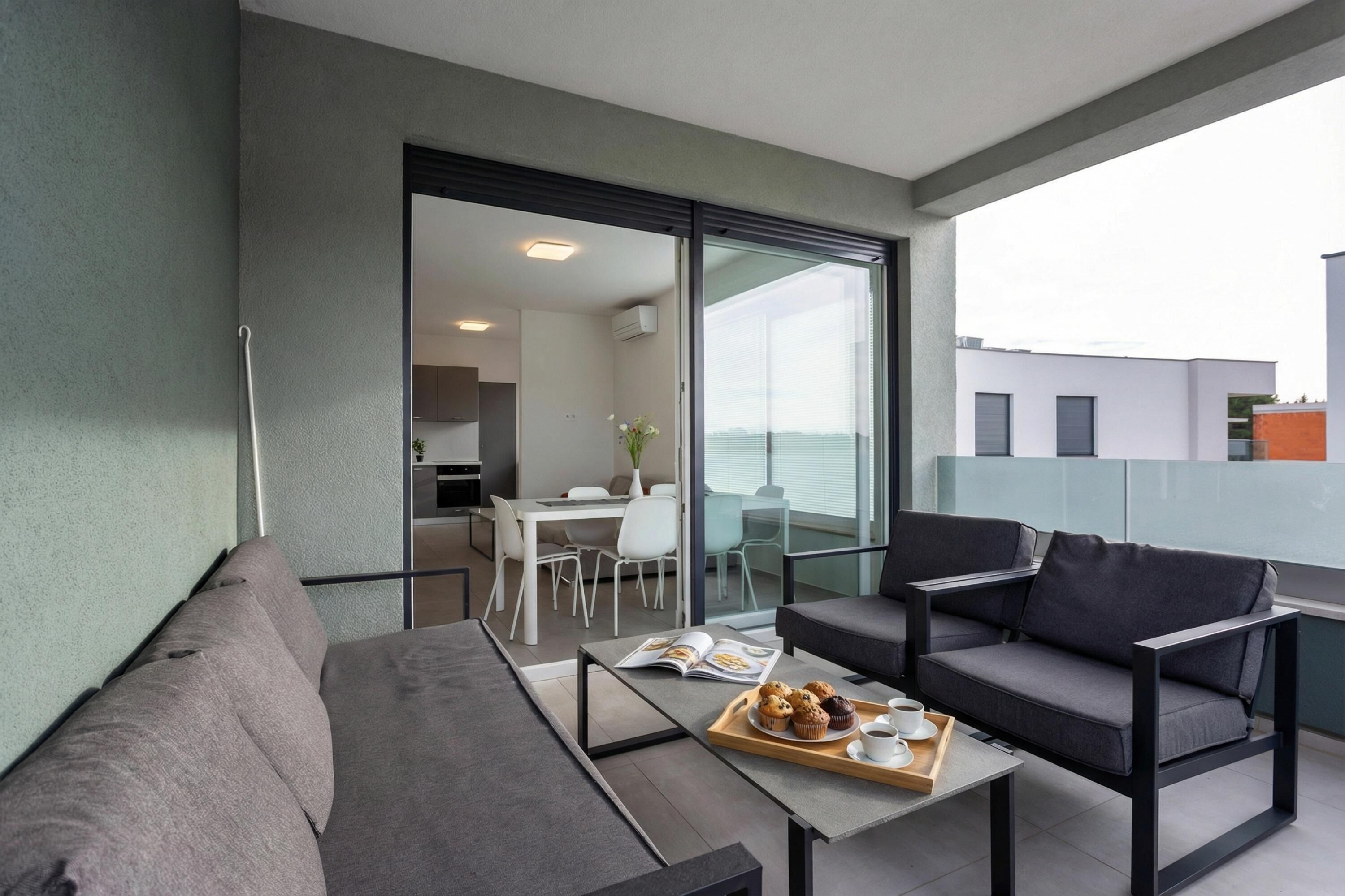 Standard-Apartment, Mehrere Schlafzimmer (Apartment Sang Near The Beach) | Esszimmer