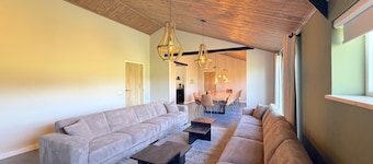 Rural group accommodation in green surroundings