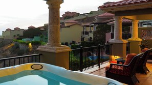 Outdoor spa tub - Stunning Montecristo Estates 3Bd Private Villa w/ Ocean Views in Cabo San Lucas! (Cabo San Lucas)