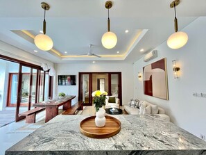 Interior - Chic 3BR Villa in Berawa Next to Finns, Beach & Cafés (Badung)