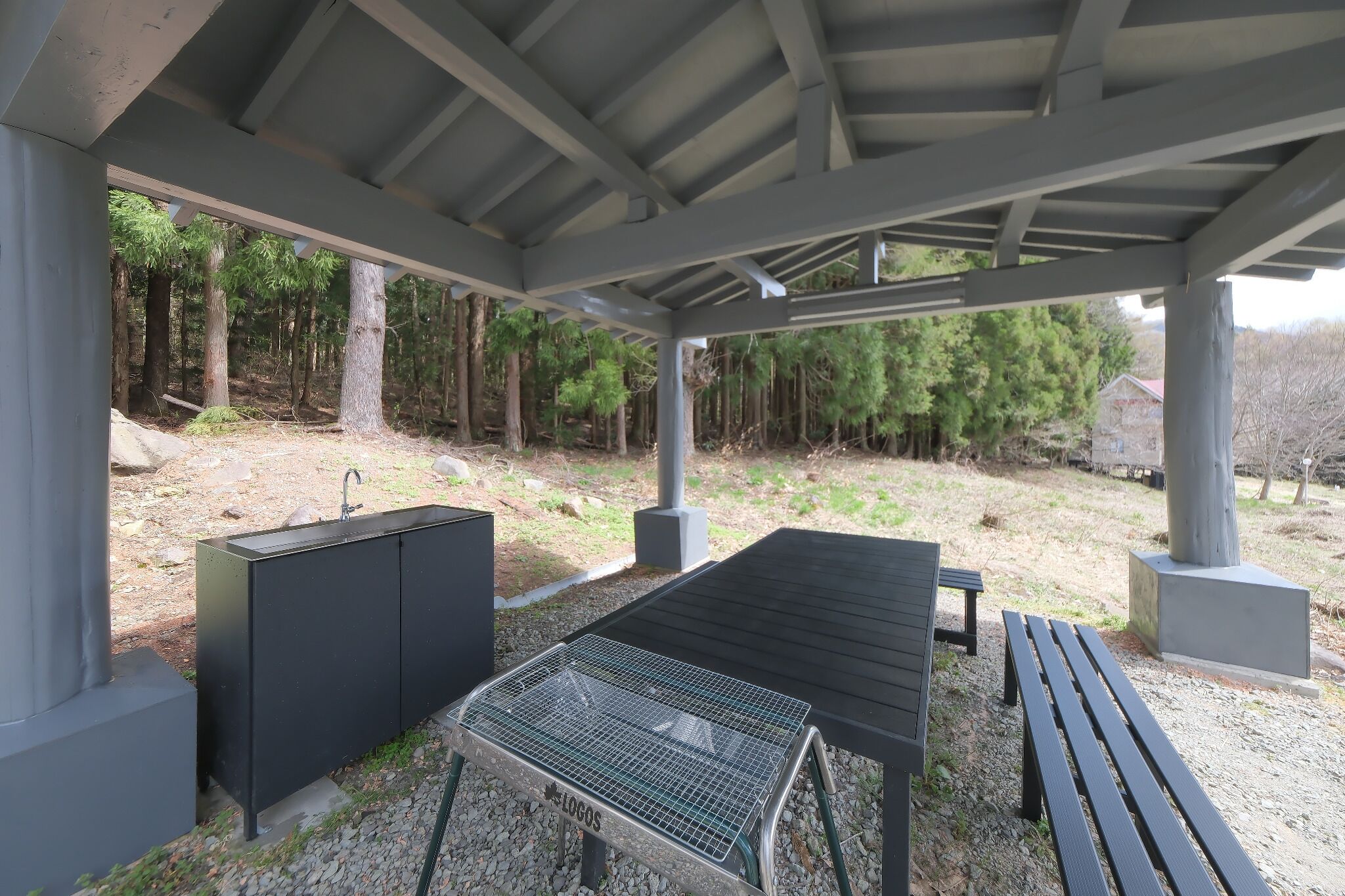 屋外ダイニングエリア