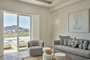 Living area - Once in Mykonos Luxury Resort - Designed for Adults (Mykonos)