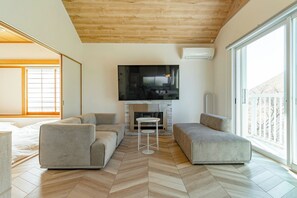 TV - Glasswalled sauna included | A rental lodge where / Ito Shizuoka (Ito)