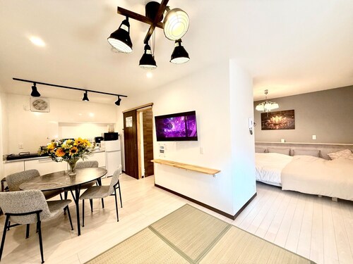 Dogs allowed BBQ  Spacious artificial turf  37 Westernstyle room  Maximum 6 people families / Kitakyushu City Fukuoka