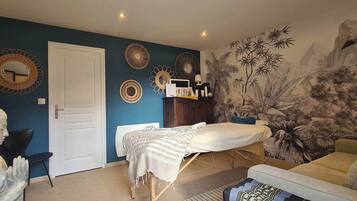 Sauna, hot tub, body treatments, deep-tissue massages, Swedish massages