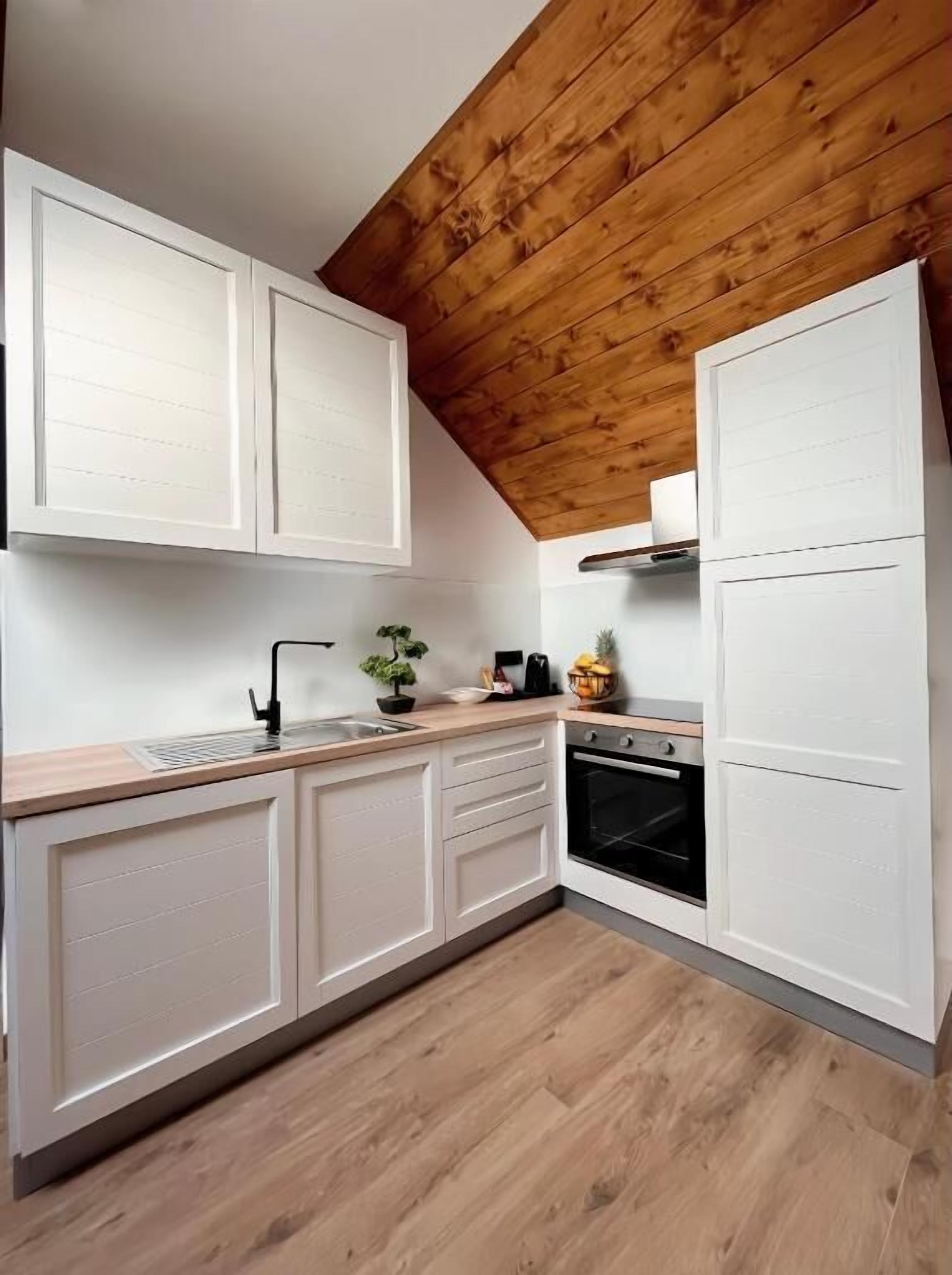 Comfort Apartment, City View | Private kitchen | Fridge, oven, stovetop, dishwasher