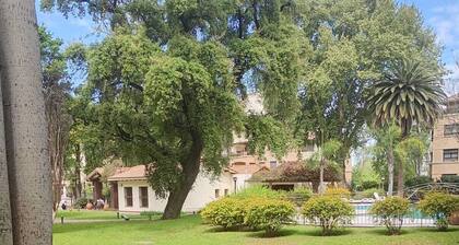 Luxury apartment with gym, swimming pool, sauna, barbecue.