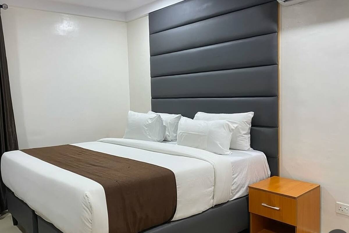 In-room safe, desk, laptop workspace, blackout curtains