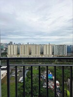 Quarto casal standard, 1 quarto, vista para a cidade | Vista da sacada